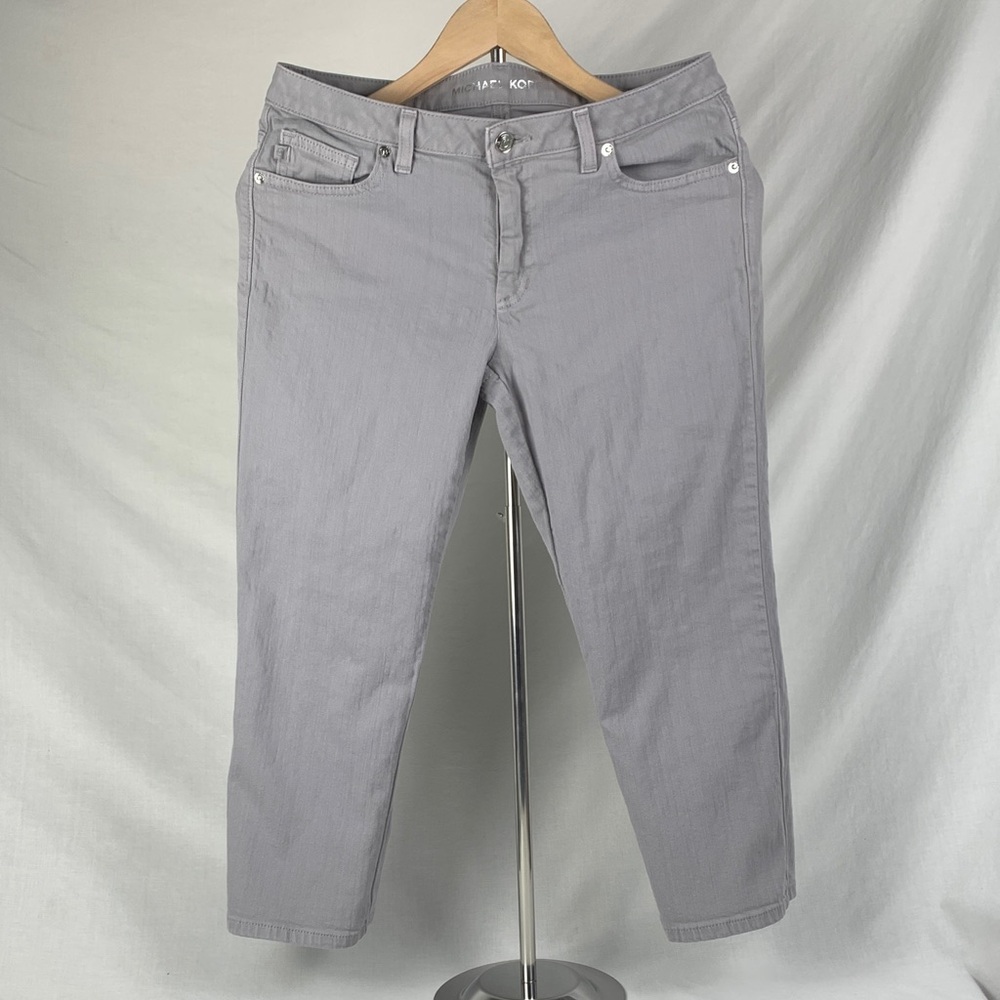 Michael Kors Women's Gray Slim Capri Jeans Size 6